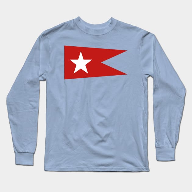 White Star Line Pennant Long Sleeve T-Shirt by Lyvershop